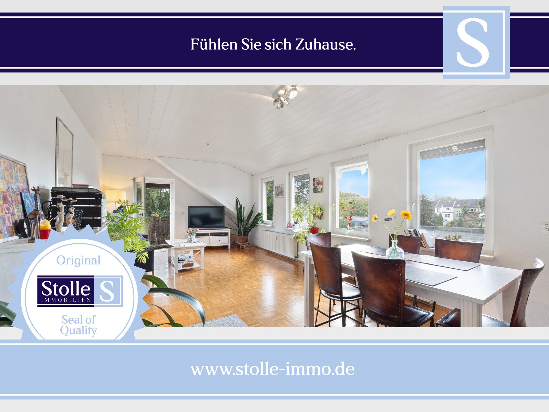 Immobilienangebot - Krefeld / Uerdingen - Alle - Referenz: Modernisierter Altbau, zentral und stylisch mit Süd-Balkon in Rhein-Nähe!
