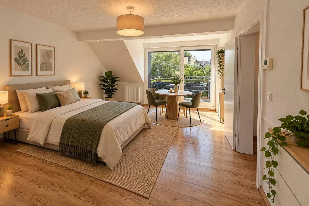 Immobilienangebot - Krefeld - Alle - Großzügiges WG-Zimmer mit eigenem Balkon und EBK in Krefeld Uerdingen