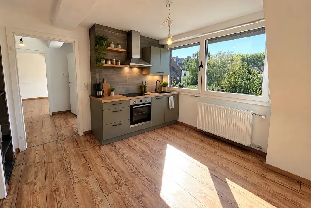 Immobilienangebot - Krefeld - Alle - Großzügiges WG-Zimmer mit eigenem Balkon und EBK in Krefeld Uerdingen