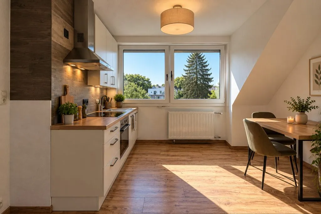 Immobilienangebot - Krefeld - Alle - Großzügiges WG-Zimmer mit eigenem Balkon und EBK in Krefeld Uerdingen